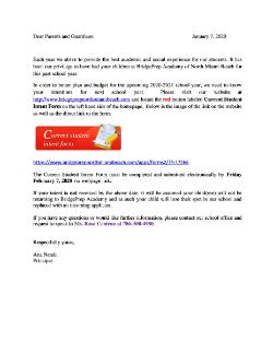 Student Intent Form